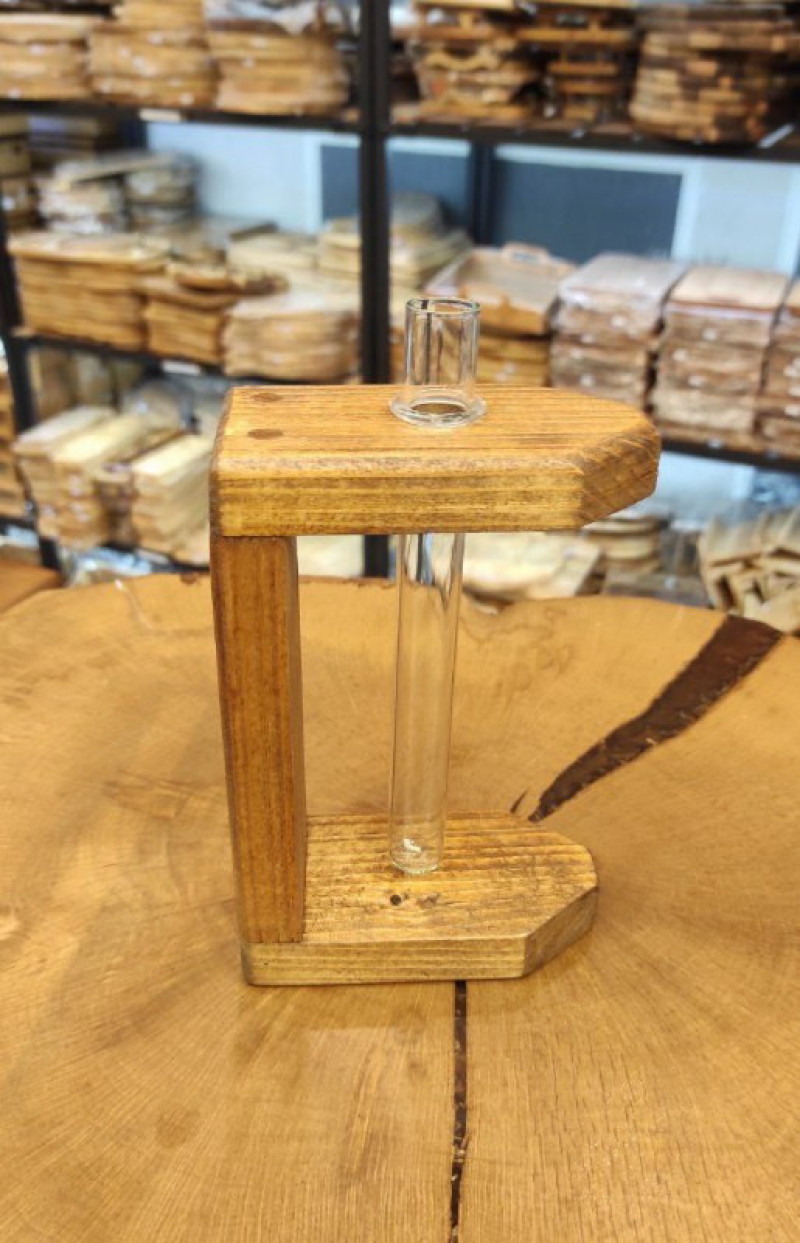 گلدان لوله شیشه ای ایستاده