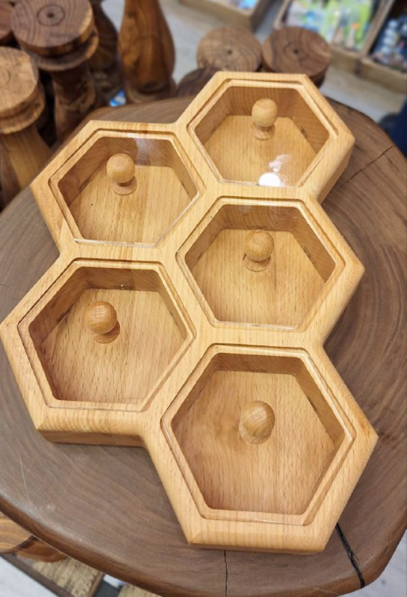 جعبه پذیرایی زنبوری ۵ خانه بدون وارمر