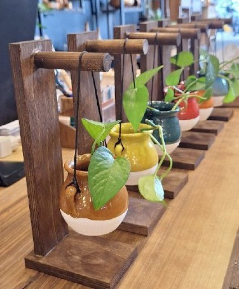 گلدان دیزی سفال