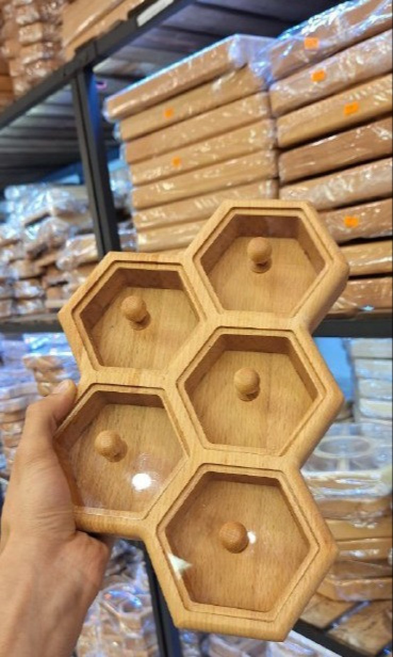 جعبه پذیرایی زنبوری ۵ خانه بدون وارمر